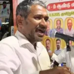 அமைச்சர் வன்னியரசு திமுகவை எச்சரிக்கும் காட்சி