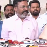 விடுதலை சிறுத்தைகள் கட்சி தலைவர் தொல். திருமாவளவன்