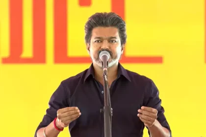 முதலமைச்சர் விஜய் கரூர் மக்கள் சந்திப்பு நிகழ்வில் உரையாற்றுகிறார்