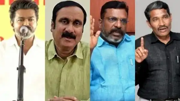 நடிகர் விஜய் அரசியல் பேச்சுவார்த்தையில் ஈடுபடும் காட்சி
