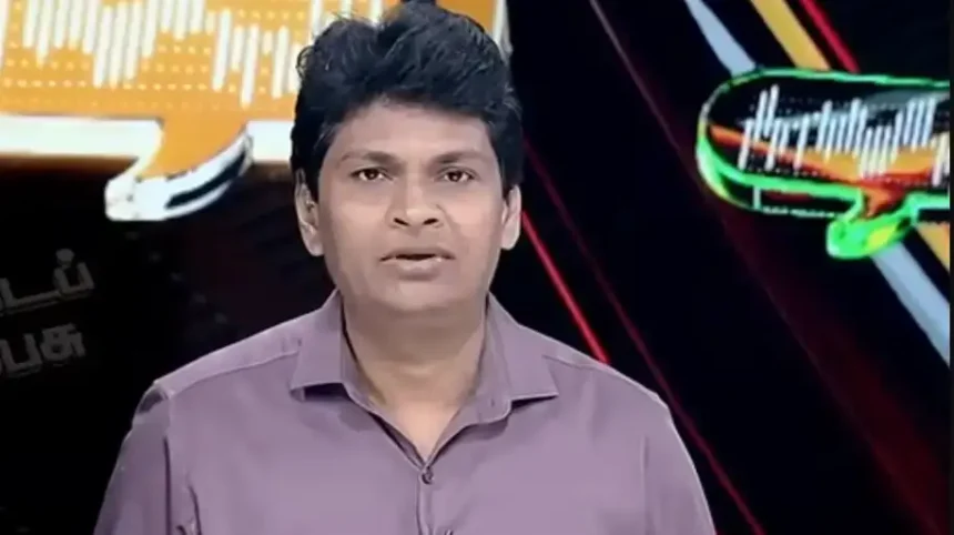புதிய தலைமுறை தொலைக்காட்சி நெறியாளர் விஜயன்