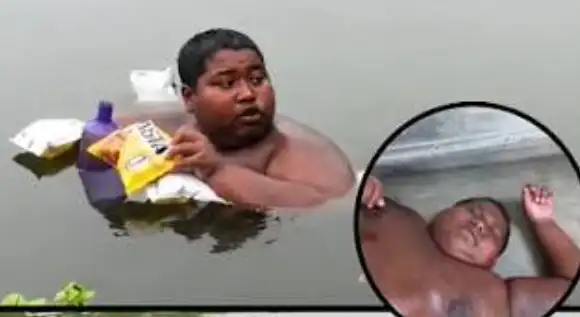 தண்ணீருக்குள் வசிக்கும் 16 வயது சிறுவன் இக்பால் ஷேக்