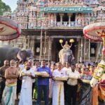 ஸ்ரீவில்லிபுத்தூர் ஆண்டாள் கோவிலில் ஆடிப்பூர திருவிழா சிறப்பு அலங்காரத்தில் ஆண்டாள்