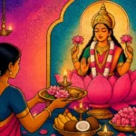 ஆடி வெள்ளி அன்று அம்மன் வழிபாடு செய்யும் பெண்கள்