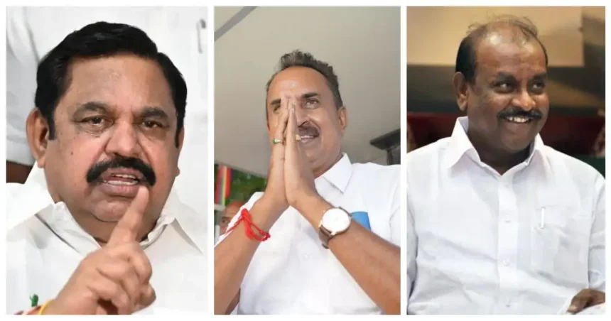 முன்னாள் அமைச்சர்கள் எஸ்.பி.வேலுமணி மற்றும் நத்தம் விஸ்வநாதன்