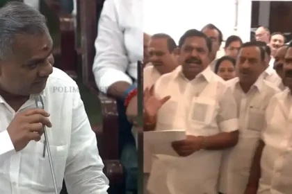 சட்டமன்ற உறுப்பினர்களுக்கு வாகனம் வழங்கப்படும் என முதலமைச்சர் விஜய் அறிவித்தபோது எடுக்கப்பட்ட படம்