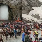 அமர்நாத் குகைக்கோவிலில் பக்தர்கள் தரிசனம்