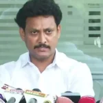 தி.மு.க. முன்னாள் அமைச்சர் அன்பில் மகேஸ் செய்தியாளர் சந்திப்பு
