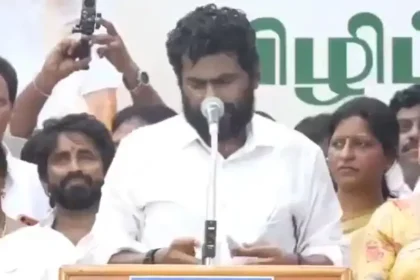பா.ஜ.க மாநில தலைவர் அண்ணாமலை செய்தியாளர் சந்திப்பில் பேசுகிறார்