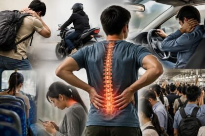முதுகுவலியால் பாதிக்கப்பட்ட ஒருவர்