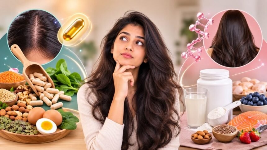 முடி வளர்ச்சிக்கு உதவும் பயோட்டின் மற்றும் கொலாஜன் சப்ளிமெண்ட்ஸ்