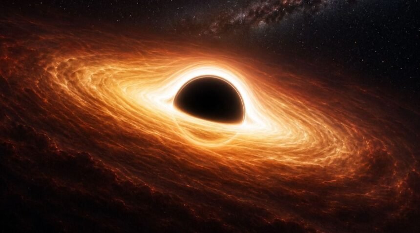 விஞ்ஞானிகள் கருந்துளைகள் பற்றிய ஆய்வில் ஈடுபடும் காட்சி