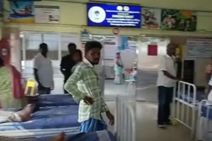 வாந்தி, மயக்கத்தால் பாதிக்கப்பட்ட குழந்தைகள் மருத்துவமனையில் சிகிச்சை பெறுதல்