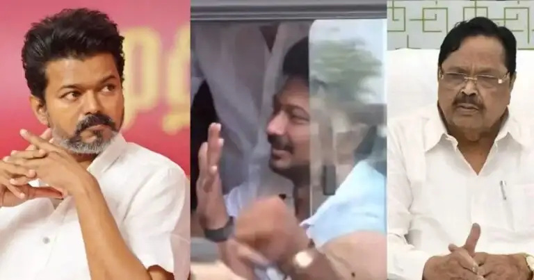 திமுக பொதுச் செயலாளர் துரைமுருகன் கண்டனம் தெரிவிக்கும் புகைப்படம்
