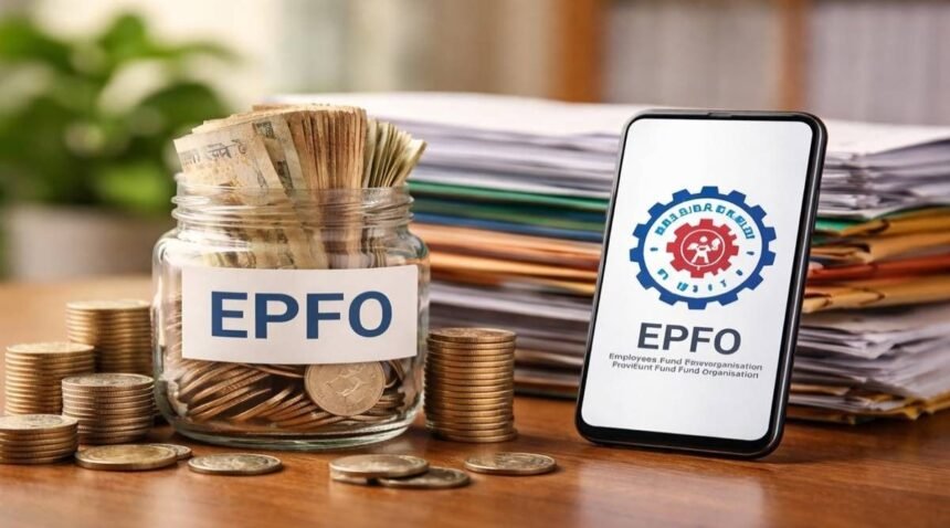 EPFO இணையதளத்தில் பி.எஃப் வட்டி விவரங்களைச் சரிபார்க்கும் நபர்