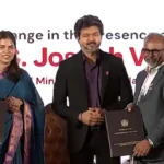 தமிழ்நாடு முதலமைச்சர் திரு. ச. ஜோசப் விஜய் முதலீட்டாளர்கள் மாநாட்டில் உரையாற்றுகிறார்