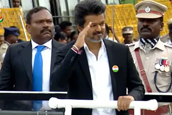 முதலமைச்சர் விஜய் சுதந்திர தின விழாவில் பங்கேற்பு