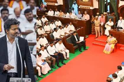 தமிழக சட்டப்பேரவையில் முதலமைச்சர் விஜய் பெண்களுக்கான 33% இடஒதுக்கீடு குறித்து தனித்தீர்மானம் கொண்டு வருகிறார்.