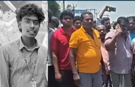 மின் கம்பி விபத்தில் உயிரிழந்த கல்லூரி மாணவர் வரபிரசாத் புகைப்படம்