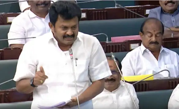 இந்திய கம்யூனிஸ்ட் சட்டமன்ற உறுப்பினர் தளி ராமச்சந்திரன் சட்டப்பேரவையில் பேசுகிறார்