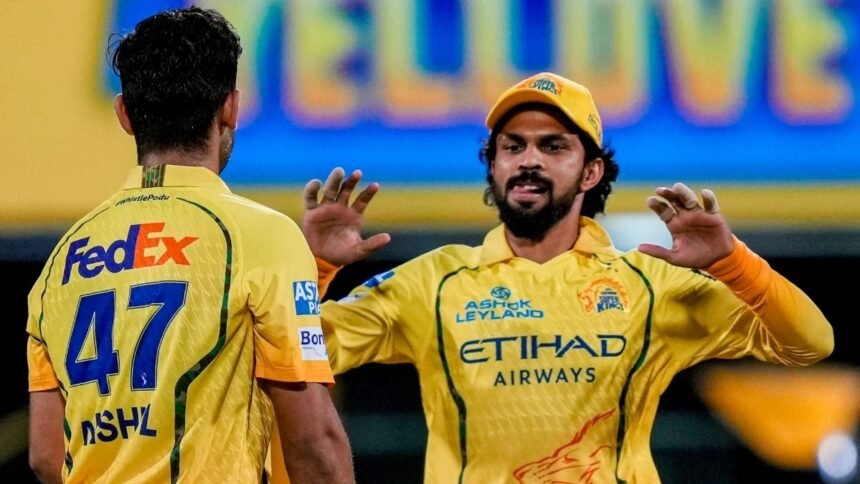 சென்னை சூப்பர் கிங்ஸ் அணியின் கேப்டன் ருதுராஜ் கெய்க்வாட்