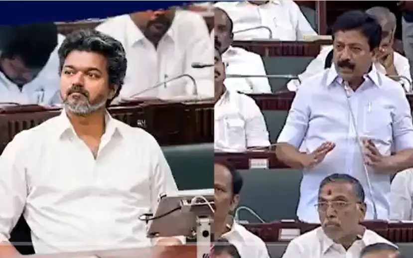 அதிமுக எம்.எல்.ஏ சி.வி.சண்முகம் சட்டப்பேரவையில் பேசுகிறார்