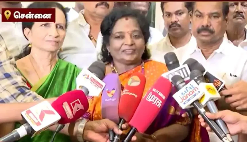 பாஜக மூத்த தலைவர் தமிழிசை செளந்தரராஜன்