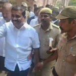 திமுக எம்எல்ஏ மார்க்கண்டேயன் நீதிமன்றத்தில் ஆஜராகும் காட்சி