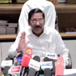 திமுக அமைப்புச் செயலாளர் ஆர்.எஸ்.பாரதி செய்தியாளர்களைச் சந்திக்கிறார்