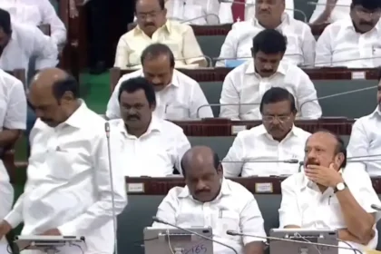 சட்டப்பேரவையில் திமுக உறுப்பினர்கள் வெளிநடப்பு