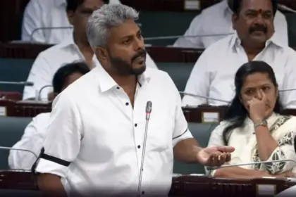 நிதித்துறை அமைச்சர் மரிய வில்சன் சட்டமன்றத்தில் உரையாற்றுகிறார்