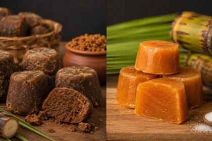 கருப்பட்டி வாங்கும் முன் அதன் தரம் மற்றும் நம்பகத்தன்மையை சரிபார்க்கும் நபர்