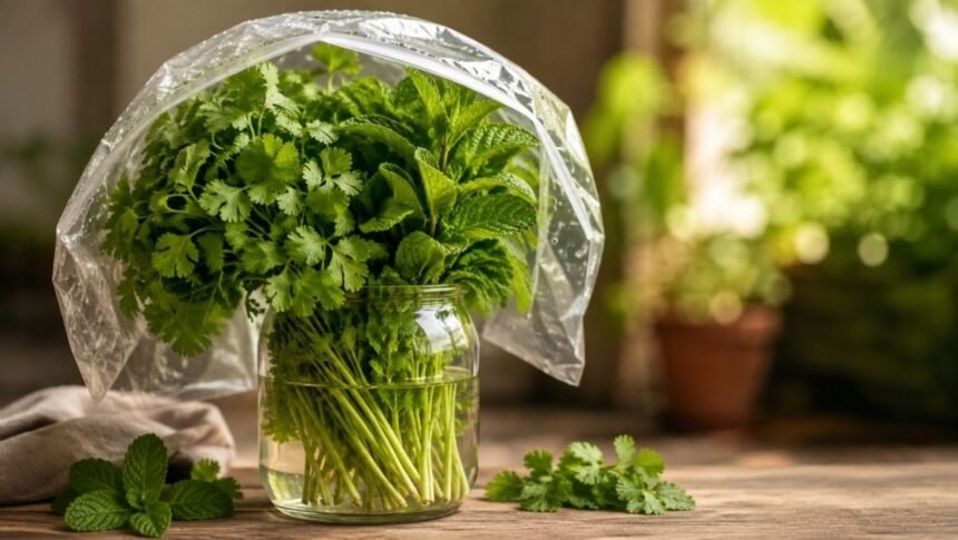 ஃபிரிட்ஜ் இல்லாமல் கொத்தமல்லி மற்றும் புதினா கீரைகளை ஃபிரெஷ்ஷாக வைக்கும் முறை
