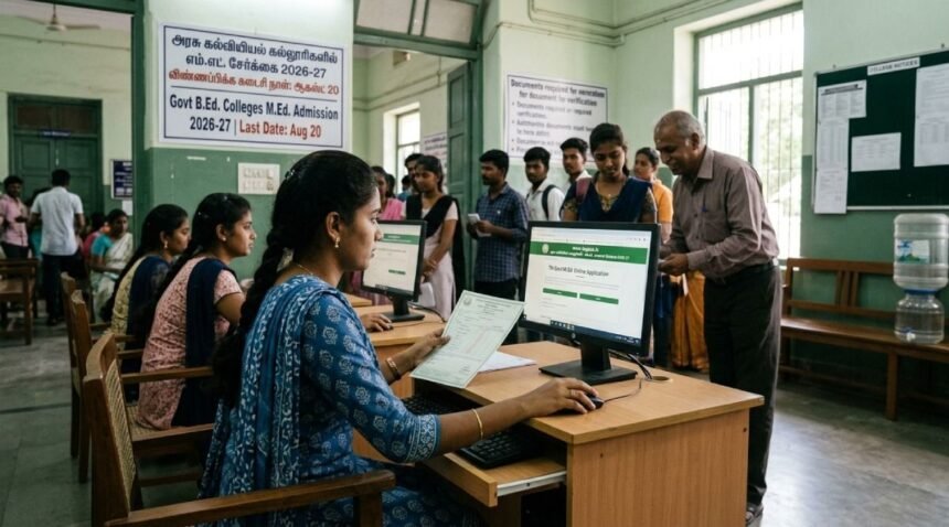 அரசு கல்வியியல் கல்லூரிகளில் எம்.எட். சேர்க்கைக்கான ஆன்லைன் விண்ணப்பம் குறித்த அறிவிப்பு