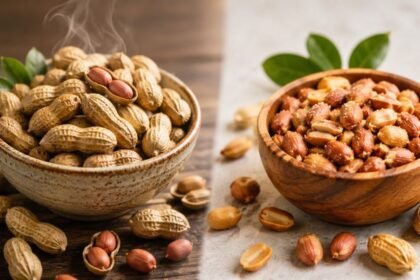 வேர்க்கடலை சாப்பிடும் நபர்