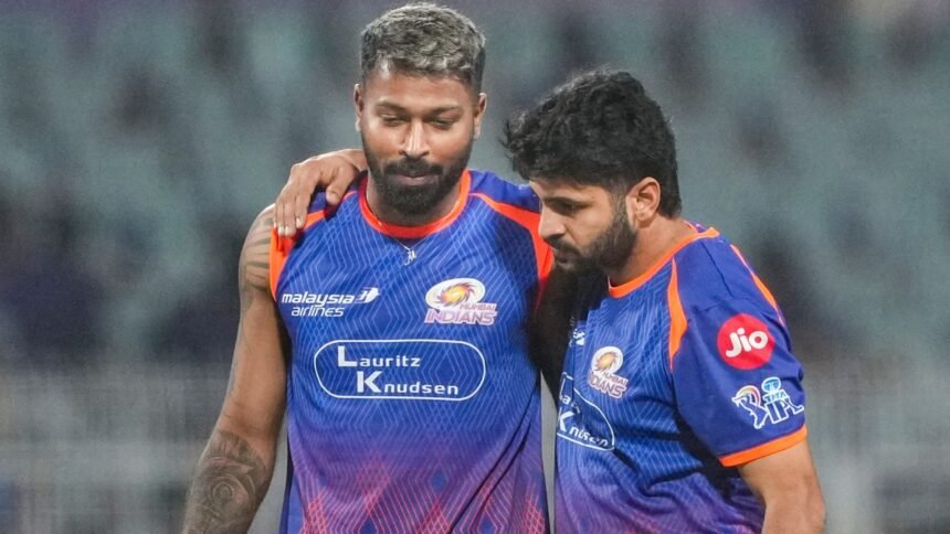 மும்பை இந்தியன்ஸ் அணியின் கேப்டன் ஹர்திக் பாண்டியா