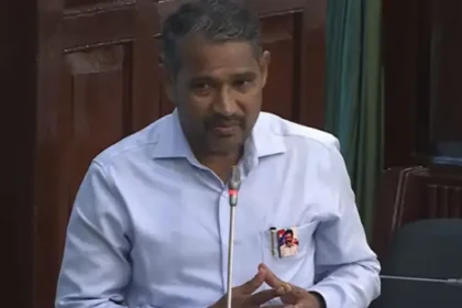 அமைச்சர் சாமிநாதன் வன்னி அரசு செய்தியாளர் சந்திப்பில் பேசுகிறார்