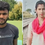 கொலை செய்யப்பட்ட மனைவியின் உடல் அருகே விசாரணை நடத்தும் போலீசார்