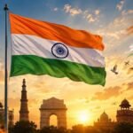 சுதந்திர தின வாழ்த்துச் செய்திகள் பகிரப்படும் காட்சி