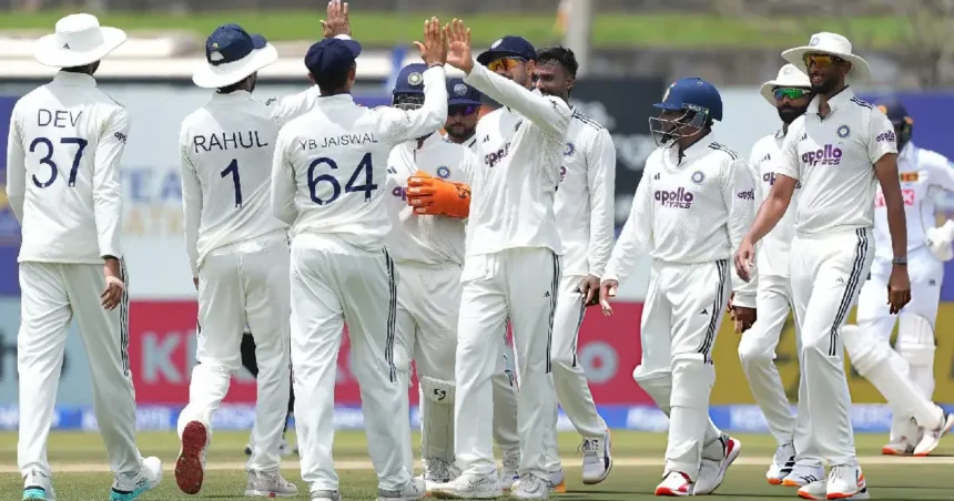 இந்திய கிரிக்கெட் அணி வீரர்கள் வெற்றி கொண்டாட்டம்