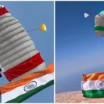 13,000 அடி உயரத்தில் இந்திய தேசியக்கொடியை பறக்கவிடும் இந்திய ஸ்கைடைவர்கள்