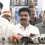 அமைச்சர் நிர்மல்குமார் செய்தியாளர்களை சந்தித்து விளக்கம் அளித்தல்