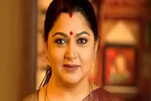 நடிகையும் பாஜக மாநில துணைத் தலைவருமான குஷ்பு சுந்தர்