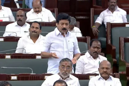 முன்னாள் அமைச்சர் சி.வி.சண்முகம் சட்டப்பேரவையில் பேசுகிறார்