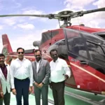 மதுரை அருகே தனியார் ஹெலிகாப்டர் சேவைக்கான இறங்குதளம்