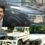 சட்டமன்ற உறுப்பினர்கள் தலைமைச் செயலக வளாகத்தில் மஹிந்திரா காரை டெஸ்ட் டிரைவ் செய்கின்றனர்