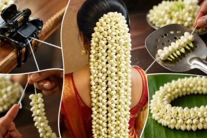 மல்லிகைப்பூ மாலை கோர்க்கும் முறை