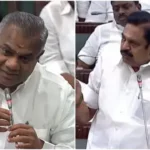 நீர்வளத்துறை அமைச்சர் துரை. முருகன் சட்டப்பேரவையில் பதிலளிக்கிறார்