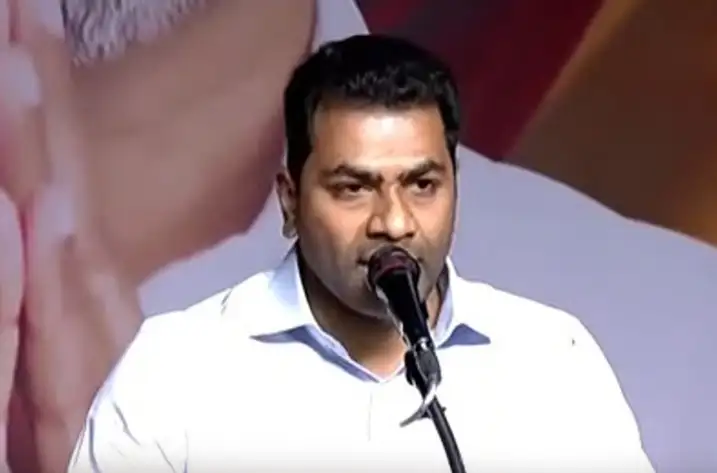 அமைச்சர் ஆதவ் அர்ஜுனா பேசும் புகைப்படம்