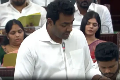 அமைச்சர் ஆதவ் அர்ஜூனா சட்டப்பேரவையில் உரையாற்றுகிறார்
